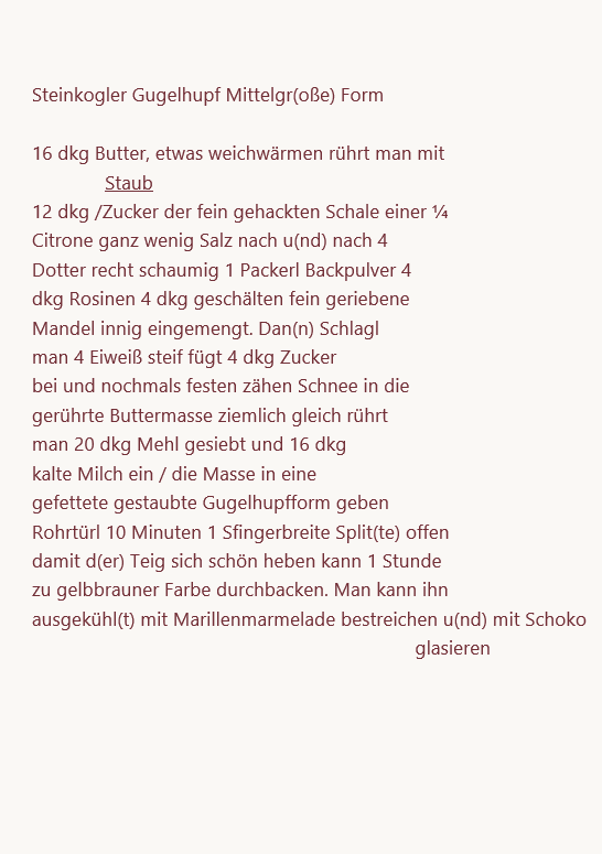 Rezeptnotiz - Transkription